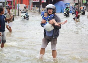 Dampak Banjir Tangerang, Tiga Anak Hilang, 1 Pria Tewas