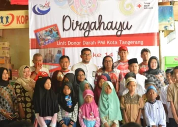 Peringati HUT UDD, PMI Kota Tangerang Santuni Anak Yatim