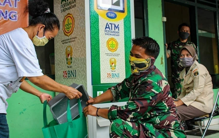 ATM Beras Gratis di Kodim 05/06 Tangerang
