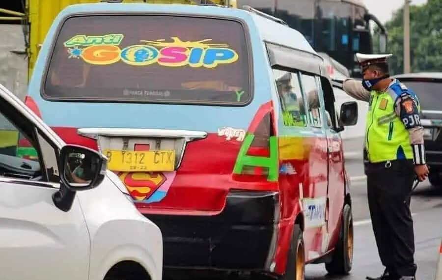 Pos Pelarangan Mudik di Tangerang
