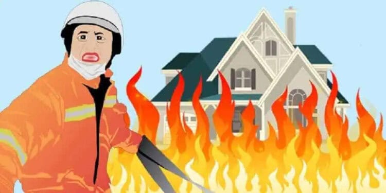 Dua Rumah dan Gudang Batok Ludes Terbakar