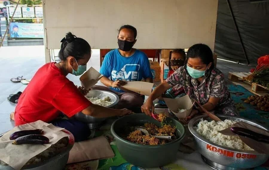 Dapur Umum TNI-Polri dan Pemkot Tangerang