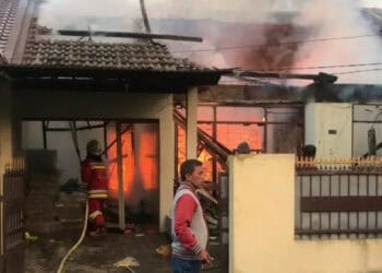 Satu Rumah di Taman Kedaung Pamulang Ludes Terbakar