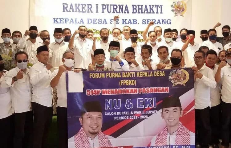 Forum Mantan Kades di Kabupaten Serang Dukung Nasrul-Eki