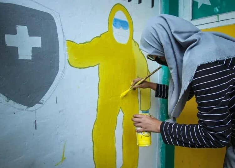Lomba Mural Siswa Bertema Covid-19