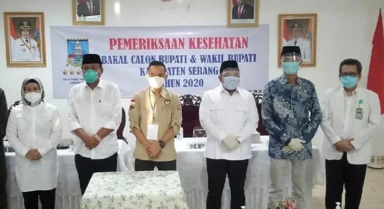 Tes Kesehatan, Dua Paslon Pilkada Kabupaten Serang Ditangani 33 Dokter