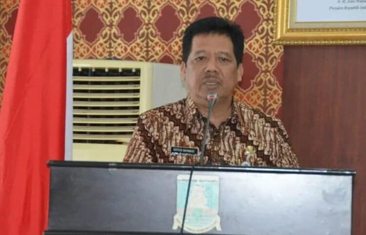 NEGATIF COVID-19: Sekda Kabupaten Serang Tubagus Entus Mahmud Sahiri. (DOKUMEN/SATELIT NEWS)