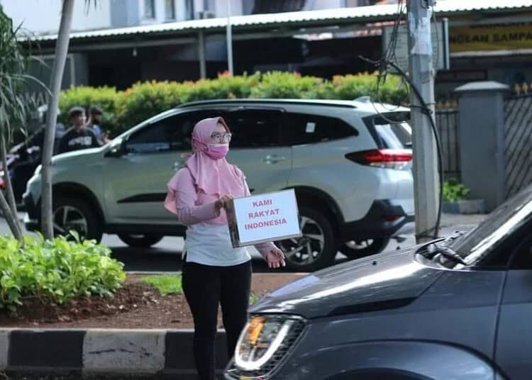 Warga Benda Terdampak JORR Dua, Membuat Posko Saat Aksi Unjuk Rasa.