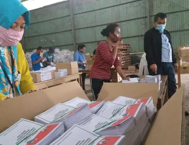 KPU Cetak 928.525 Surat Suara, Pelipatan dan Sortir Ditarget 2 Hari