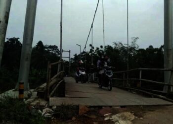 Sangat Membahayakan, Sebagian Konstruksi Jembatan Apus Bergeser