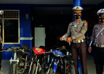Empat Unit Motor Modifikasi Diamankan Polisi di Kabupaten Lebak