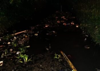 Warga Kampung Jati Baru Keluhkan Penumpukan Sampah Saluran Irigasi