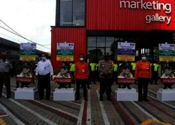 Polres Tangsel Launching Gerakan Disiplin Gunakan Masker Di Stasiun
