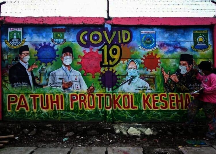 Mural Bertemakan Himbauan Protokol Kesehatan dan Vaksinasi