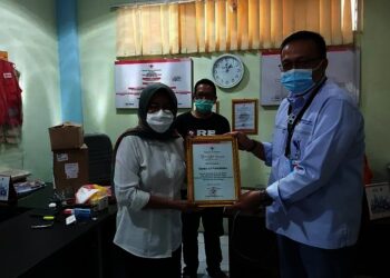 PMI Kota Cilegon Terima Bantuan Alat Rapid Test Covid-19