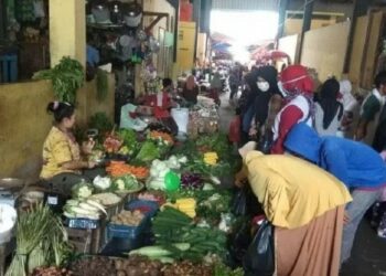 50 Pedagang di Pasar Rangkasbitung Gulung Tikar