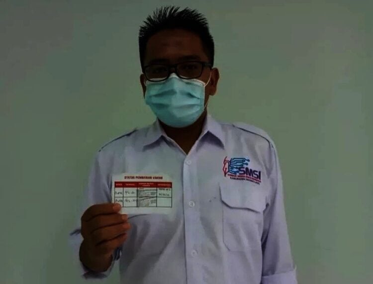 Sekretaris SMSI Kabupaten Pandeglang Ajak Wartawan Divaksin
