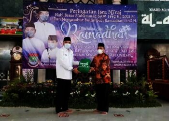 Zakat Fitrah 2021 Ditetapkan Rp35 Ribu, Bupati Zaki Ajak Umat Muslim Makmurkan Masjid