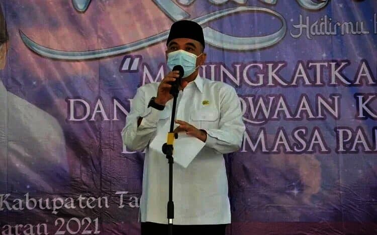Zakat Fitrah 2021 Ditetapkan Rp35 Ribu, Bupati Zaki Ajak Umat Muslim Makmurkan Masjid