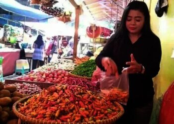 Harga “Cabai Setan” di Pasar Rangkasbitung Melebihi Harga Daging