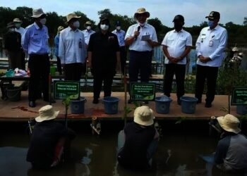 Empat Menteri Tanam Mangrove di Teluknaga Kabupaten Tangerang