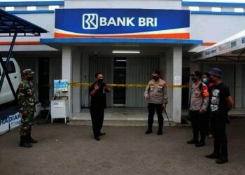 Tembak Penjaga, Perampok Gasak Rp300 Juta di Bank BRI Unit Kukun, Rajeg
