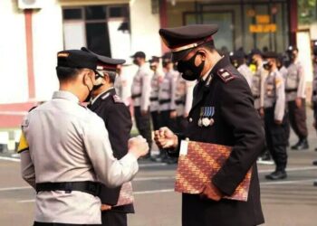 8 Personel Polres Pandeglang Purna Bakti