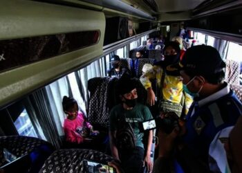 Dishub lakukan Pengawasan Bus Jelang Penerapan Pelarangan Mudik