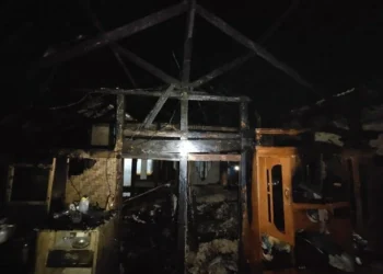 Rumah Terbakar Akibat Korsleting Listrik di Patia Pandeglang