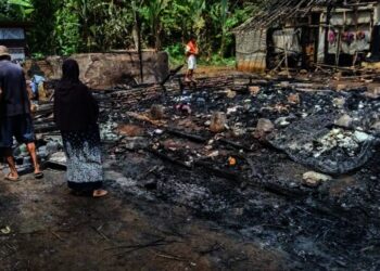 Lagi, Rumah di Cikedal Pandeglang Terbakar Rata dengan Tanah