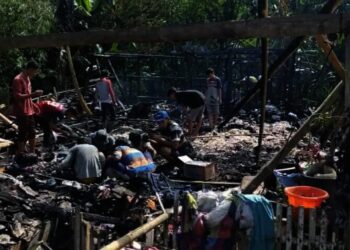 Dilalap Api, Rumah di Cikeusik Pandeglang Rata dengan Tanah
