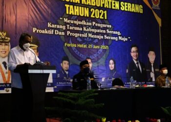 Hadiri Rakerda II Karang Taruna, Wabup Pandji Sampaikan Harapannya