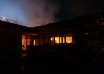 Kantor Desa Bitung Jaya Kecamatan Cikupa Terbakar