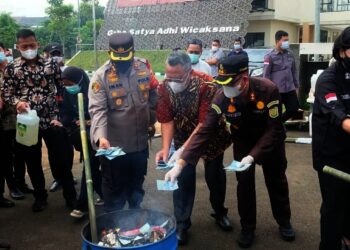 Barang Bukti 533 Kasus Kejahatan Dimusnahkan, Total Nilai Diperkirakan Mencapai Rp 5 Miliar Lebih