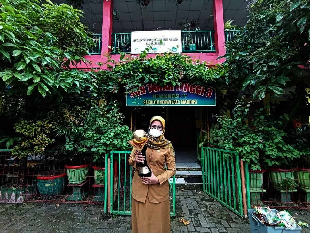 Bertekad Pertahankan Adiwiyata Mandiri, SDN Tanah Tinggi 3 Jaga Lingkungan