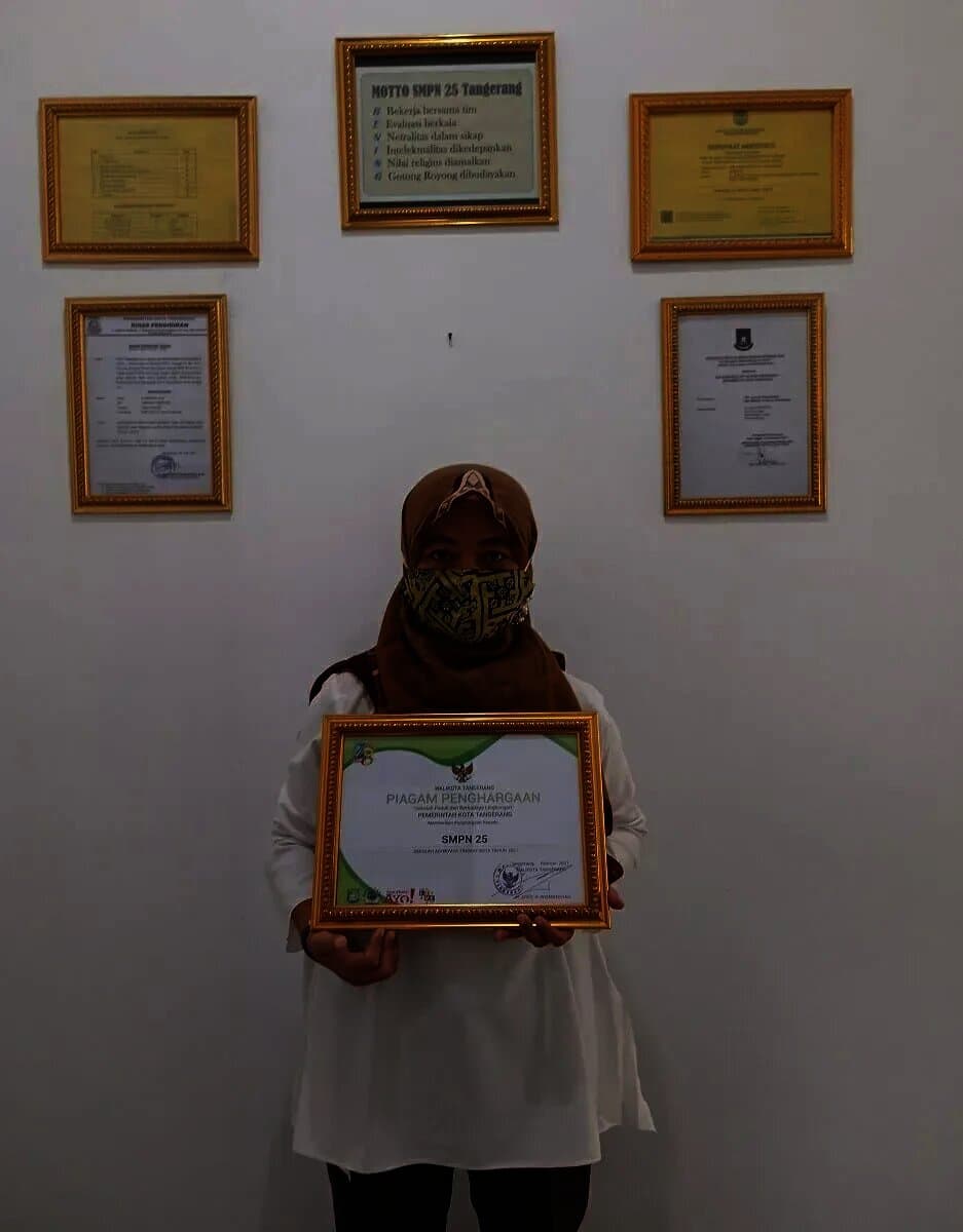 Dulu Penuh Semak Belukar, Kini Tertata Rapi, SMPN 25 Kota Tangerang Lulus Adiwiyata Tingkat Kota Tangerang