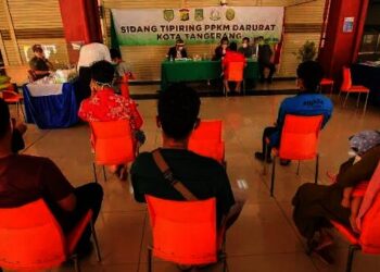 Sehari Operasi PPKM Darurat, Pemkot Tangerang Hasilkan Rp 6.710.000