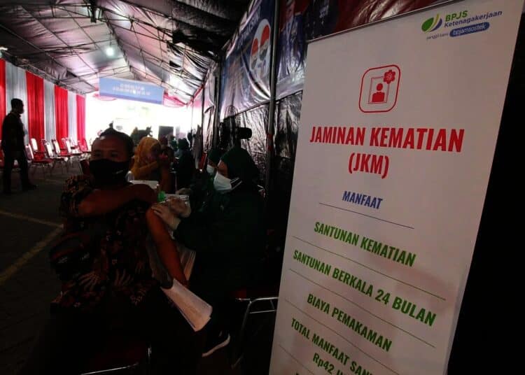 Potret Vaksinasi Gratis untuk Buruh di Kabupaten Tangerang