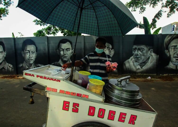 Potret Mural Bertema Presiden RI dan Pahlawan Nasional di Jalanan Cipondoh