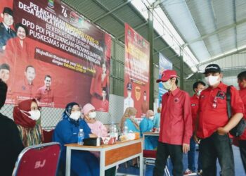 PDIP Banten Gelar Vaksinasi Massal di Panongan, Diikuti 1.000 Orang
