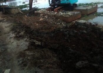Baru Dibangun, Turap Situ Kelapa Dua Ambrol
