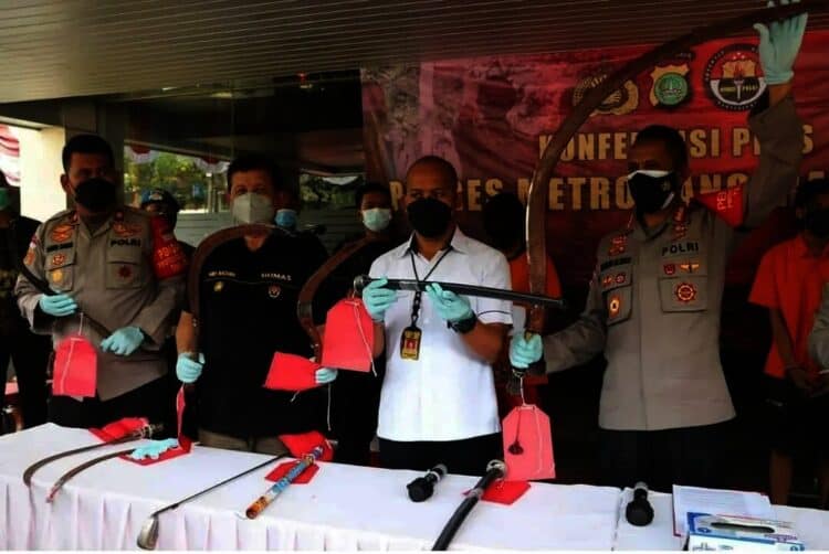 Dua Pelaku Tawuran di Cimone Ditangkap