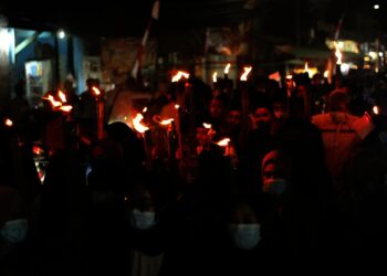 Foto Pawai Obor Sambut Tahun Baru Islam di Tangerang