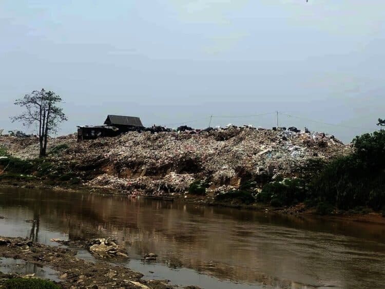 BBWSCC Minta TPS Liar di Bantaran Sungai Cisadane Ditertibkan