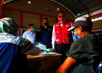 Bupati Zaki Tinjau Vaksinasi Pfizer PMI Kabupaten Tangerang