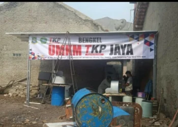 Lokasi UMKM Jaya, Kecamatan Pinang sebagai tempat produksi barang kerajinan dari bahan baku limbah. ISTIMEWA