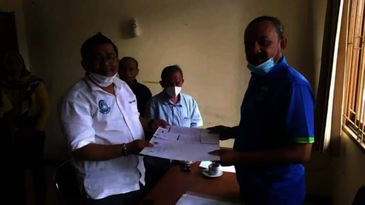 Agus Rasyid Ambil Formulir Pendaftaran Balon Ketua Umum KONI Banten