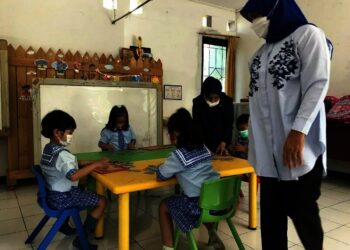 PAUD Anyelir Akhirnya Dibuka, Para Siswa Antusias