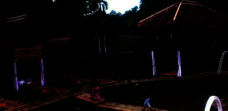 Lokasi wisata Saung Karuhun, di Kampung Samboja, Desa Gunung Sari, Kecamatan Mandalawangi, Kabupaten Pandeglang. (NIPAL SUTIANA/SATELIT NEWS)