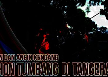 Video Dahsyatnya Angin Kencang di Kota Tangerang